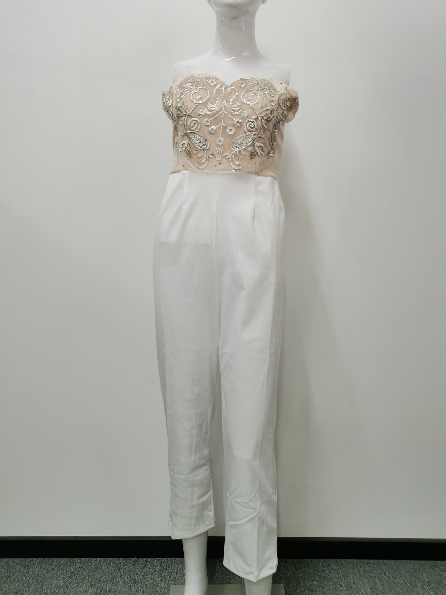 Mono de otoño para mujer, sexy, sin mangas, con estampado bandeau