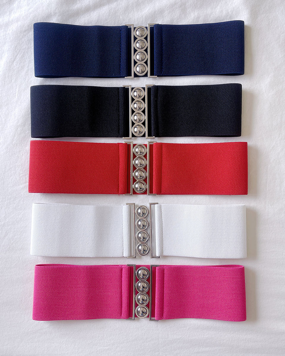 Elastic Round Buckle Belt