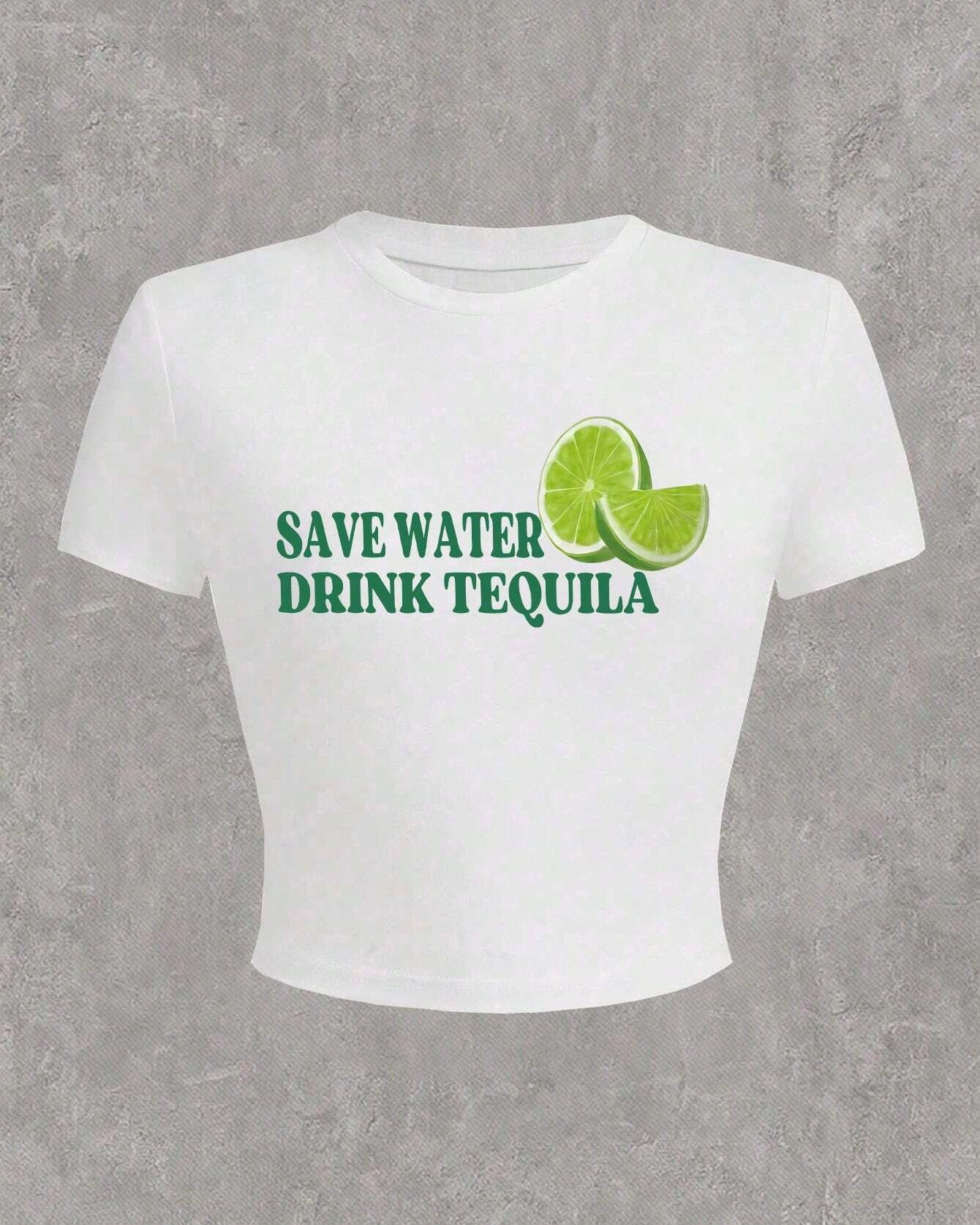 Lemon Letter Print Women’s T-Shirt