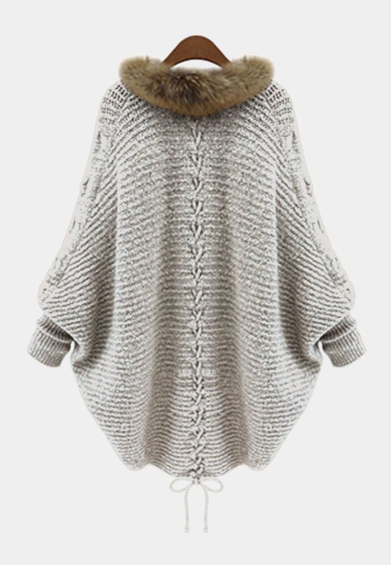 Tops de cuello en V con frenillo dividido liso de moda urbana