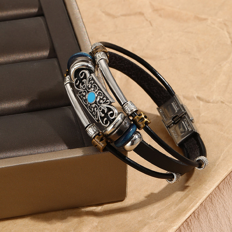 Pulseras casuales de contraste con bloques de colores urbanos