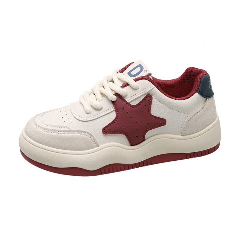 Zapatos casuales de patchwork con diseño redondo y contraste para exteriores