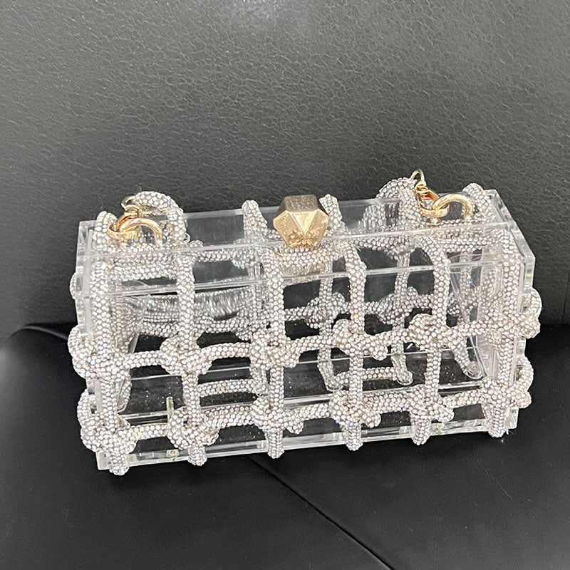 Bolsos casuales con decoración de diamantes de imitación y patchwork