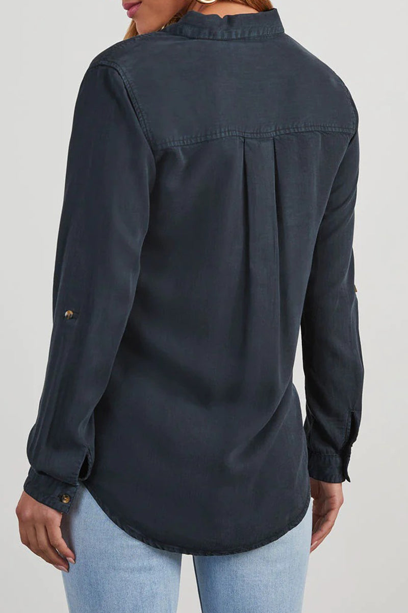 Blusas casuales de diario con botones y bolsillos (4 colores)