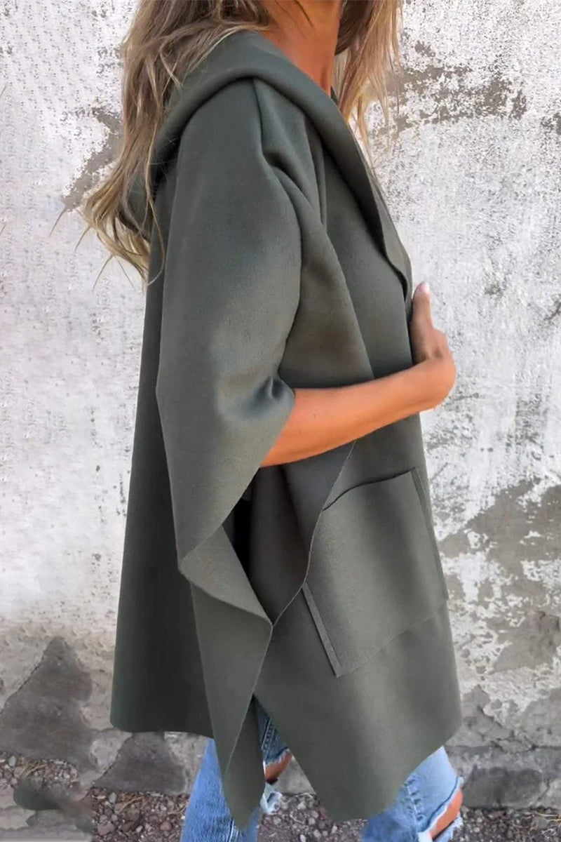 Prendas de abrigo casuales con capucha y bolsillo para la calle (5 colores)