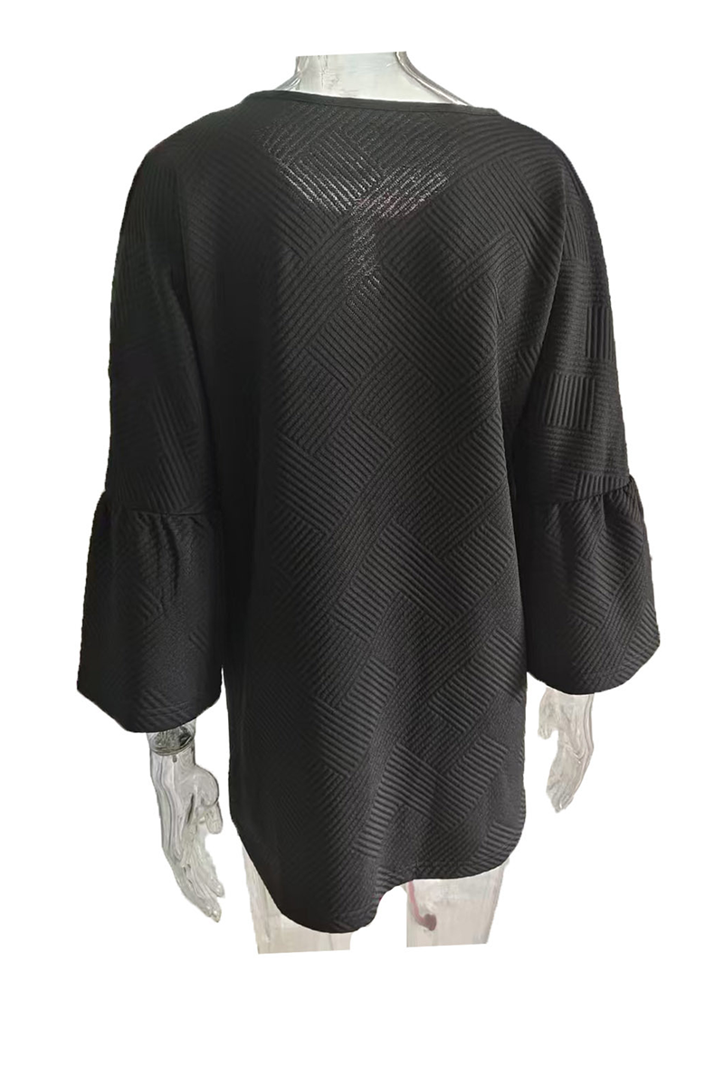 Prendas de abrigo informales con volantes de color liso para uso diario (3 colores)