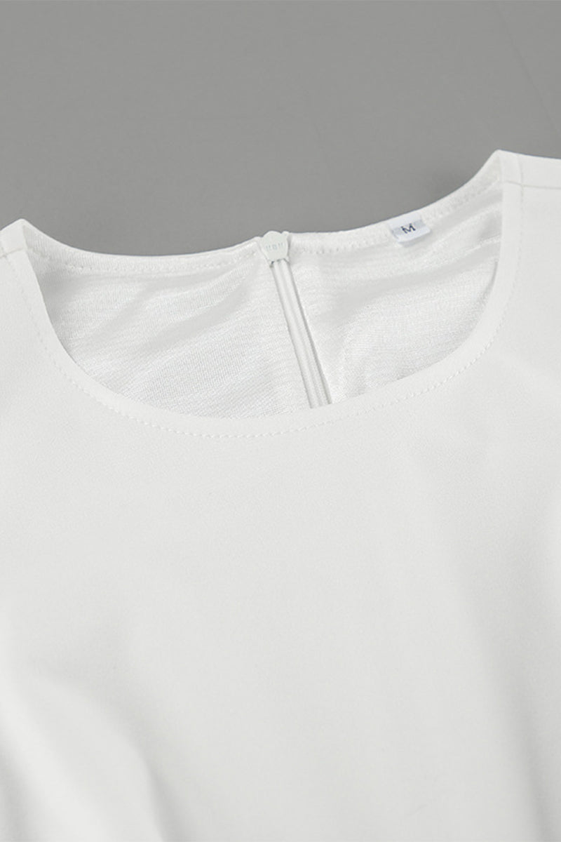 Vestidos casuales diarios sin mangas con cuello redondo