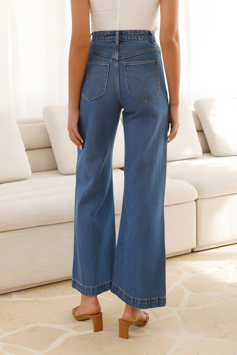 Vaqueros holgados informales con bolsillos para uso diario