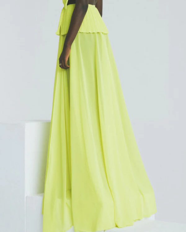 Beach Vacation Solid Color Swimsuit and Skirt