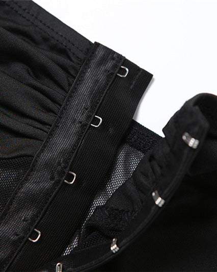 Sling Low-Cut See-Through Slim Jumpsuit