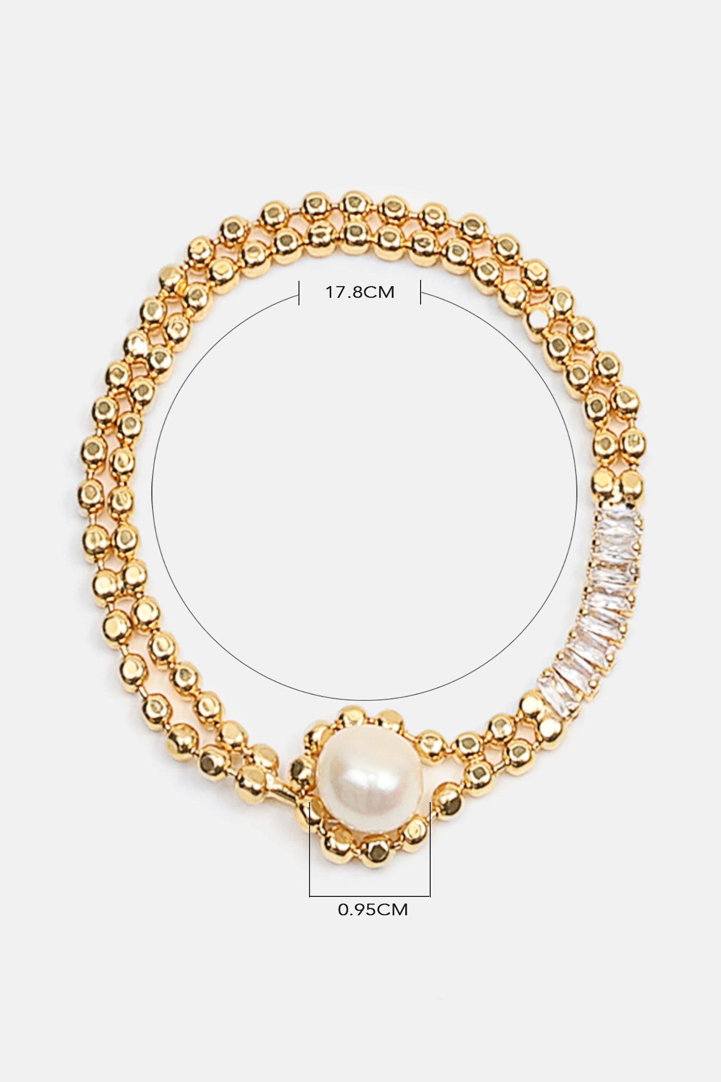 Faux Pearl Beaded Bracelet