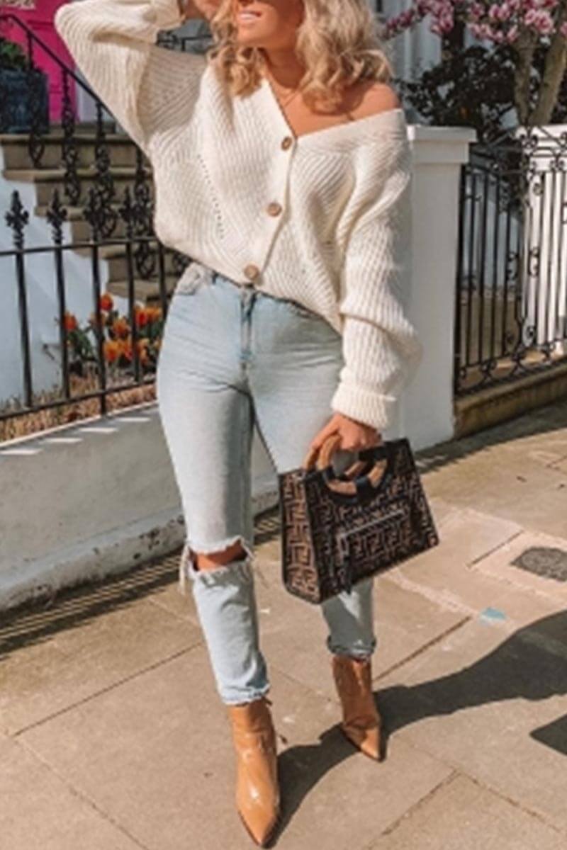 Loose Cardigan Sweater