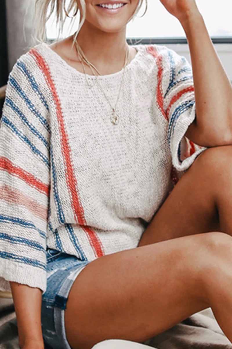 Striped Colorblock Sweater