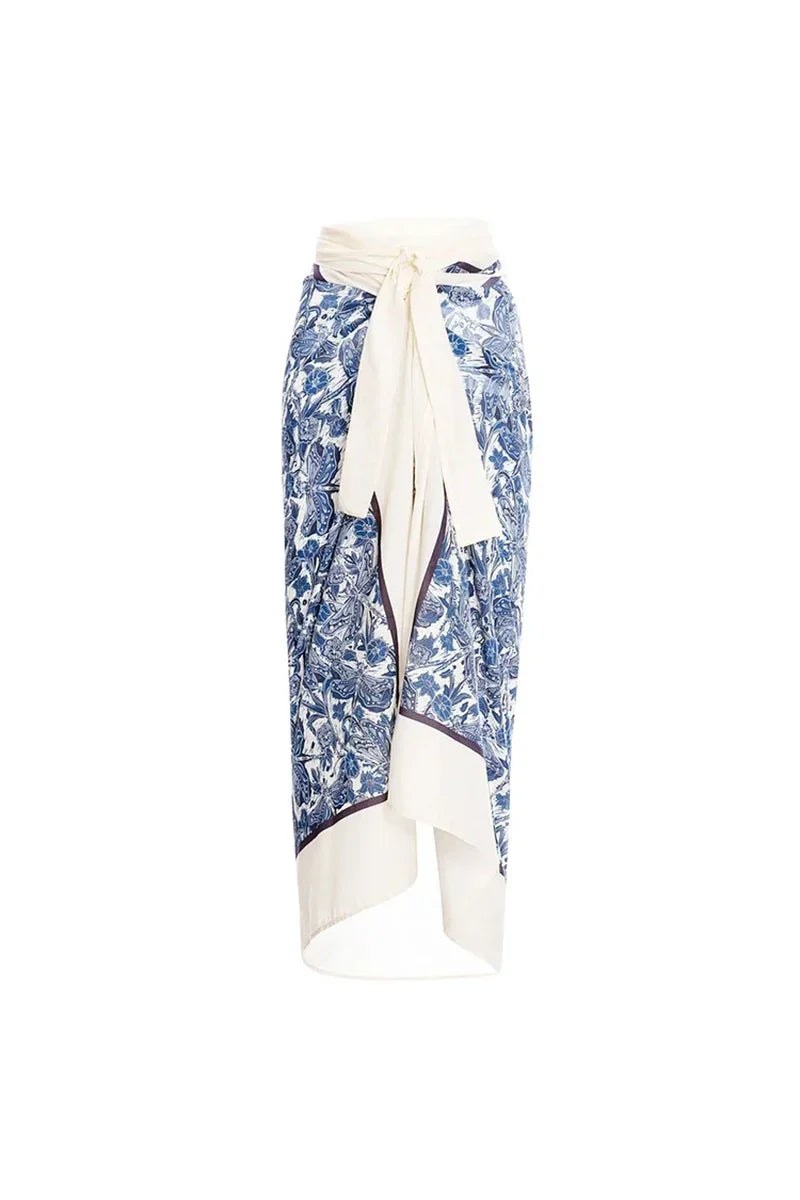 Blue Dragonfly Ruffle One-Piece Swimsuit