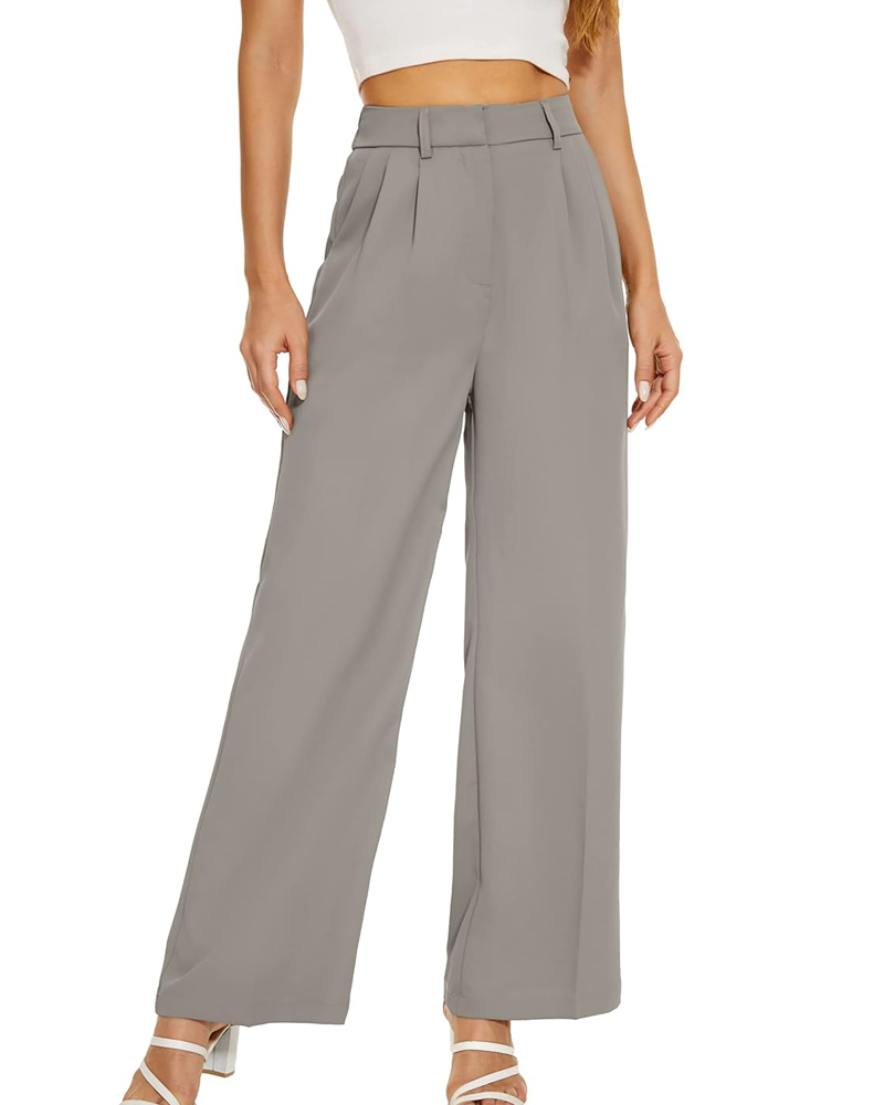 Long Straight Suit Pants