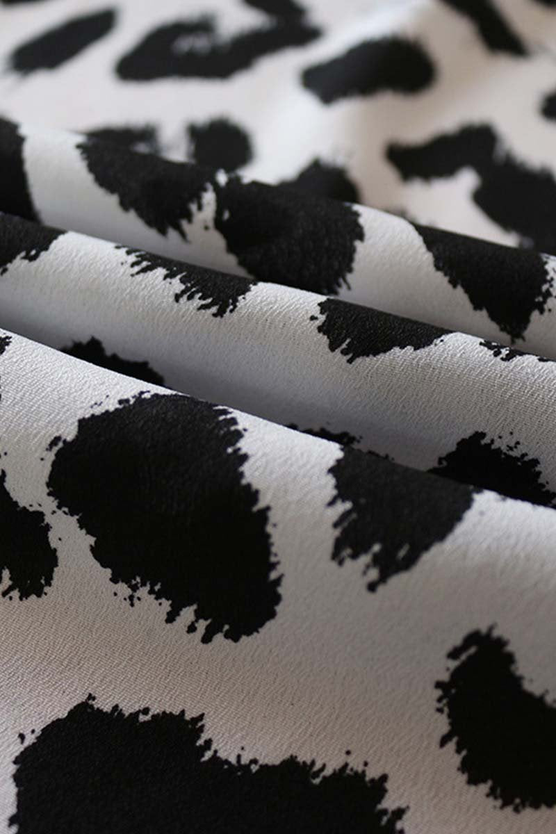 V Neck Sexy Leopard Dress(4 Colors)