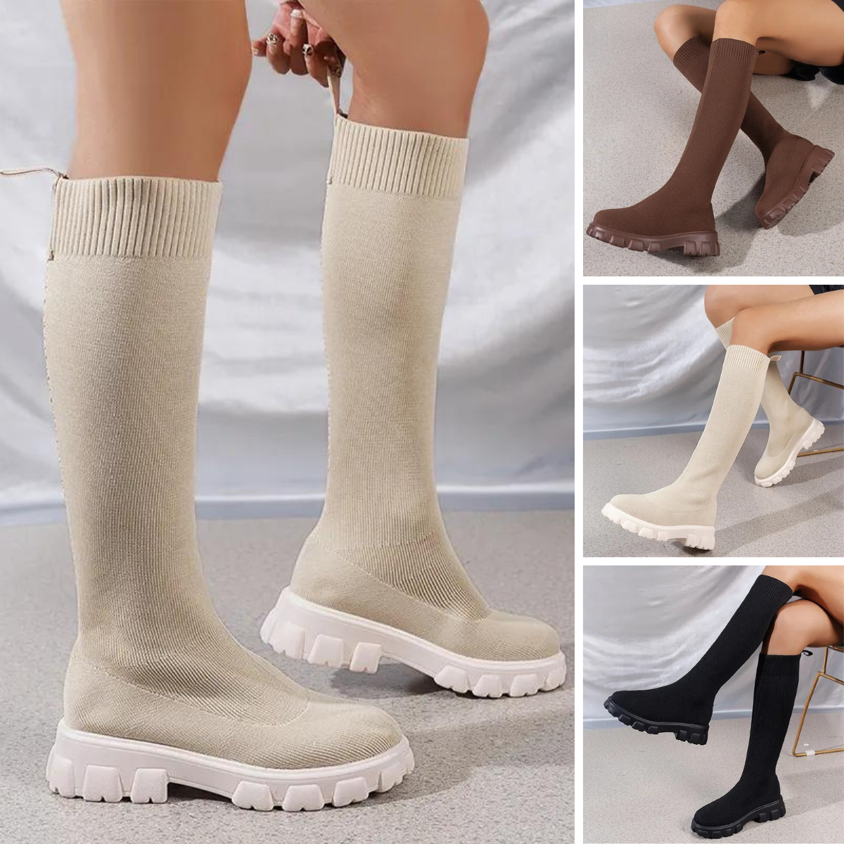 Casual Knee High Sock Boots for Women | Great for Casual Days