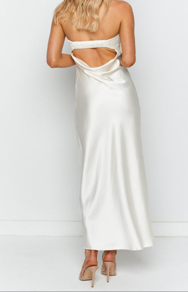 Giulia White Maxi Dress