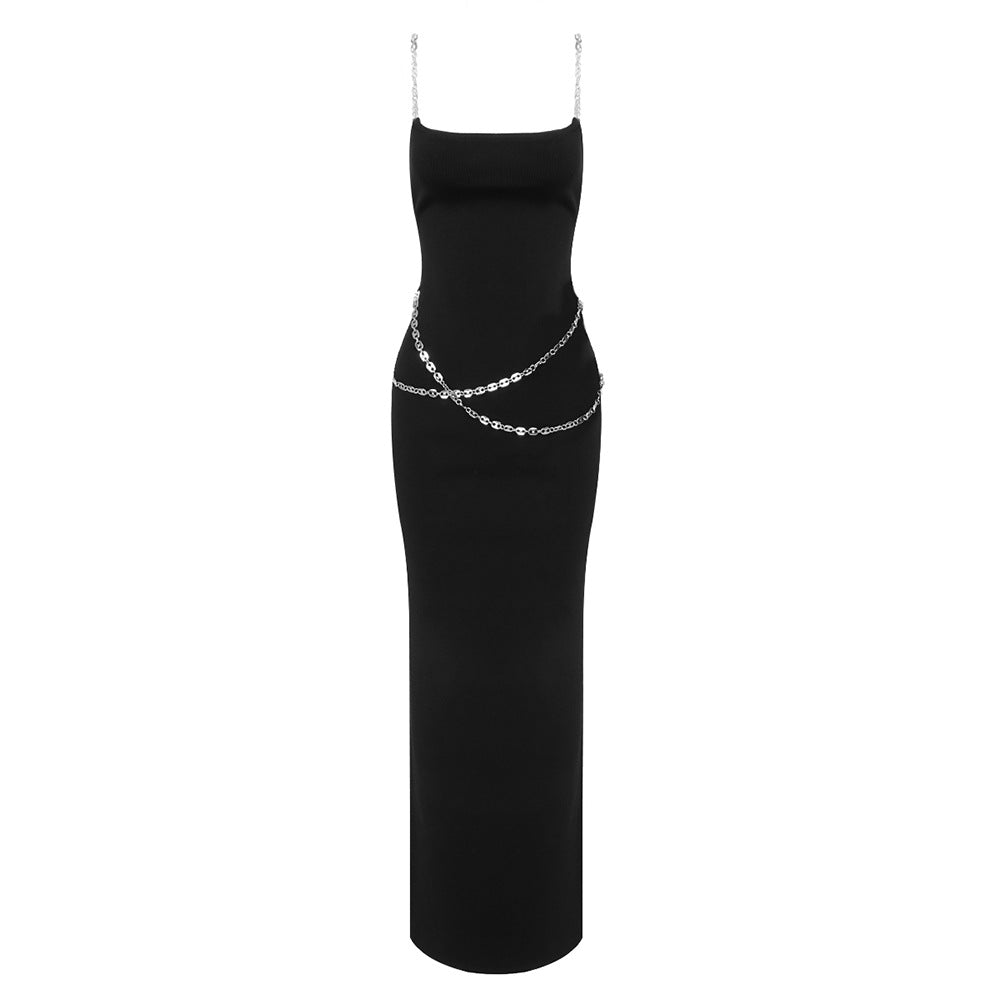 Simple Chain Dress Women Maxi Dress Party Dress Evening Dress Sexy