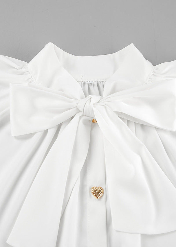 Opulent Grace - Bow Tie Blouse Dress