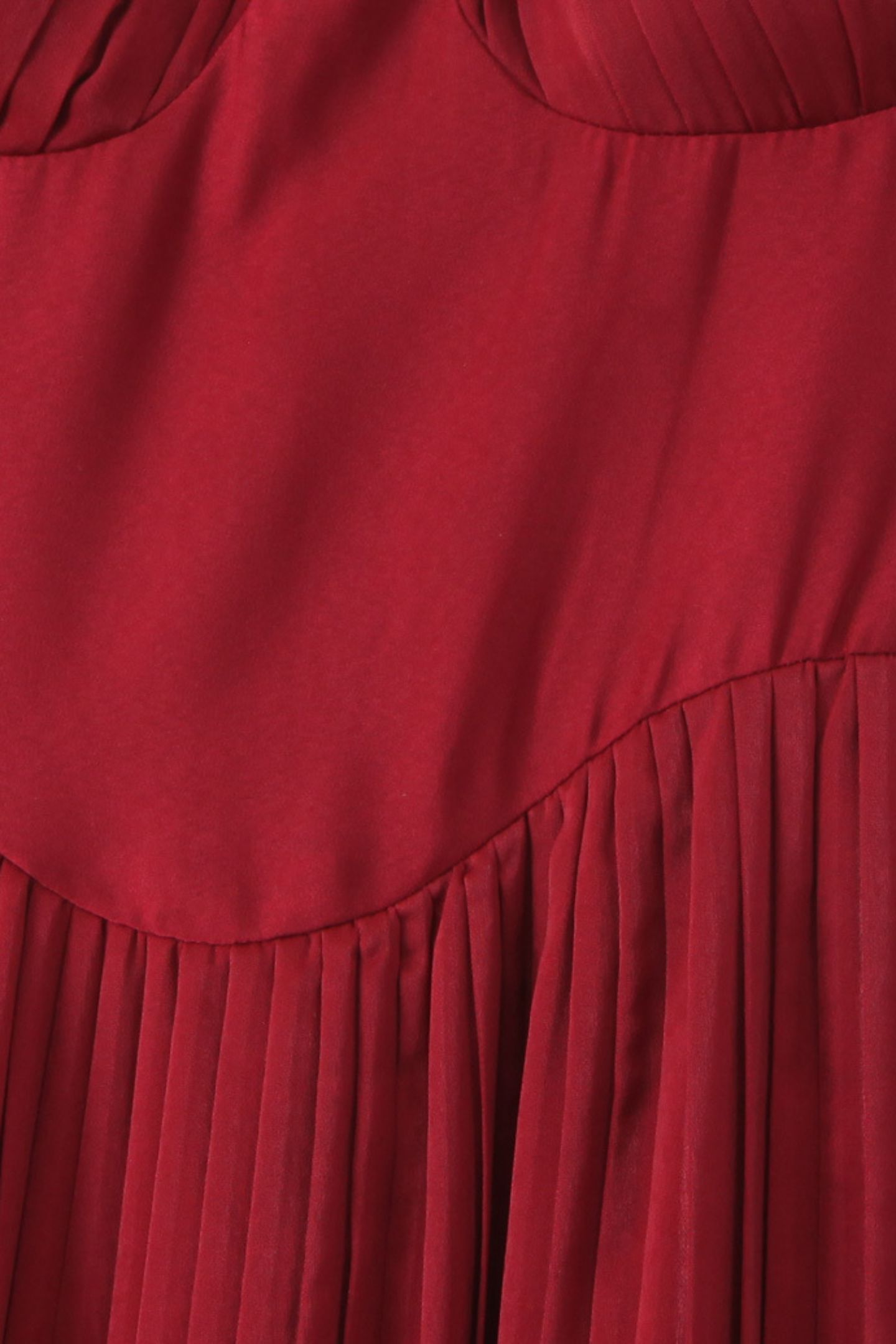 Vestido largo plisado sin tirantes Alice