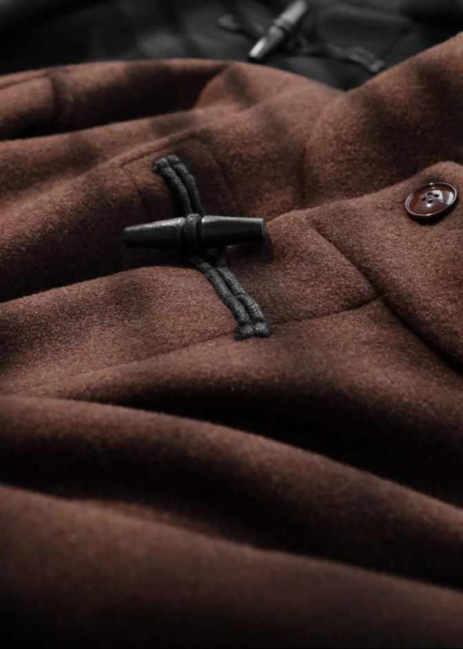 Fiona - Belted Wool Toggle Coat