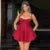 Bows Spaghetti Strap Dress For Women Plunge Sexy Bodycon Mini Dress Zipper A-Line Backless Folds Party Dress High Waist