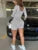 Casual Ribbed Women Playsuits Fashion Solid Autumn Full Sleeve Crew Neck Stretch Slim Rompers Female Gym Track One Piece