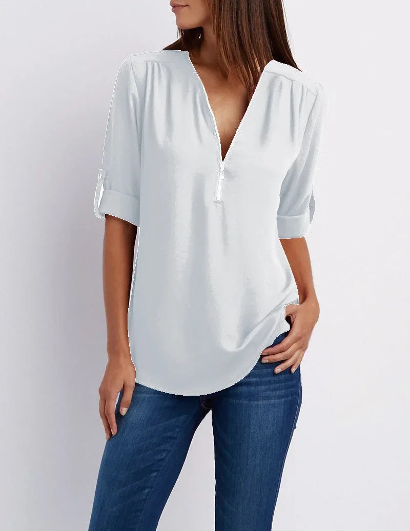 Brooke - Shirt - Chic - Material - Great for Casual Days