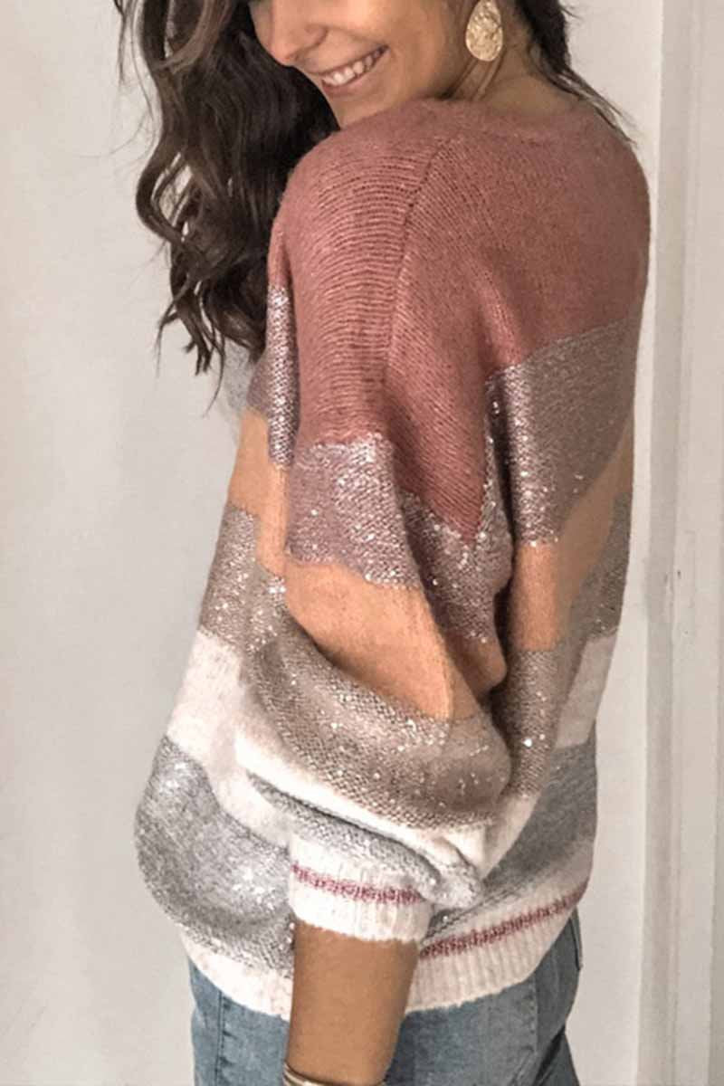 Loose Sequins Sweater