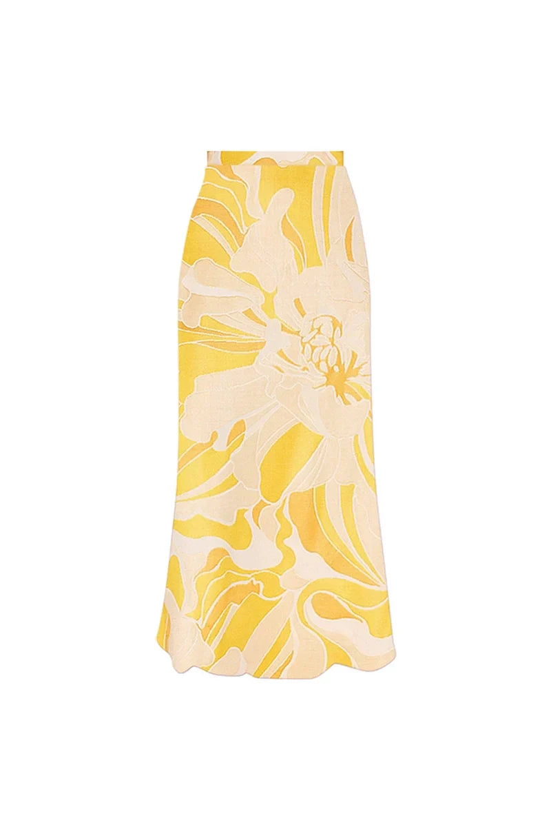 3D Floral Strapless Solid One-Piece Swimsuit