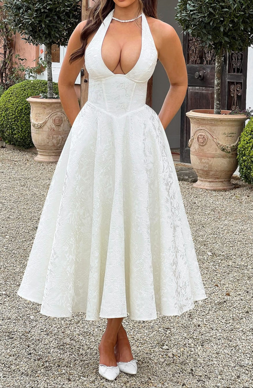 Clara Midi Dress - Ivory