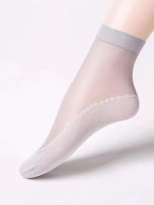 Anckle Socks Low Cut Socks Home Sports & Outdoor Holiday Polyester Sports & Outdoors Casual Sweet 10 Pairs for Women