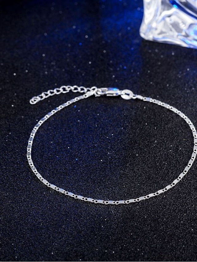 Ankle Bracelet Stylish Simple Body Jewelry For Daily Holiday Alloy Silver Gold 1pcs for Women