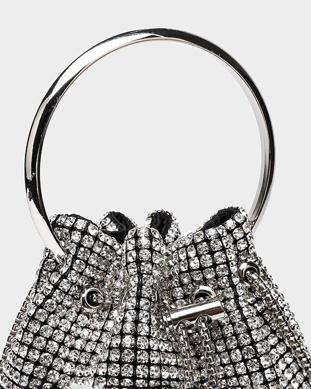 Light Luxury Rhinestone Bucket Bag