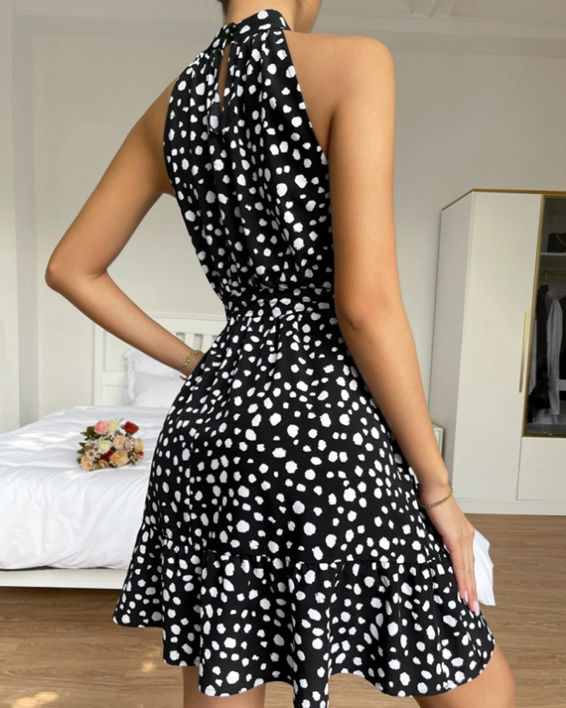 Tie-Tie Ruffle Dress