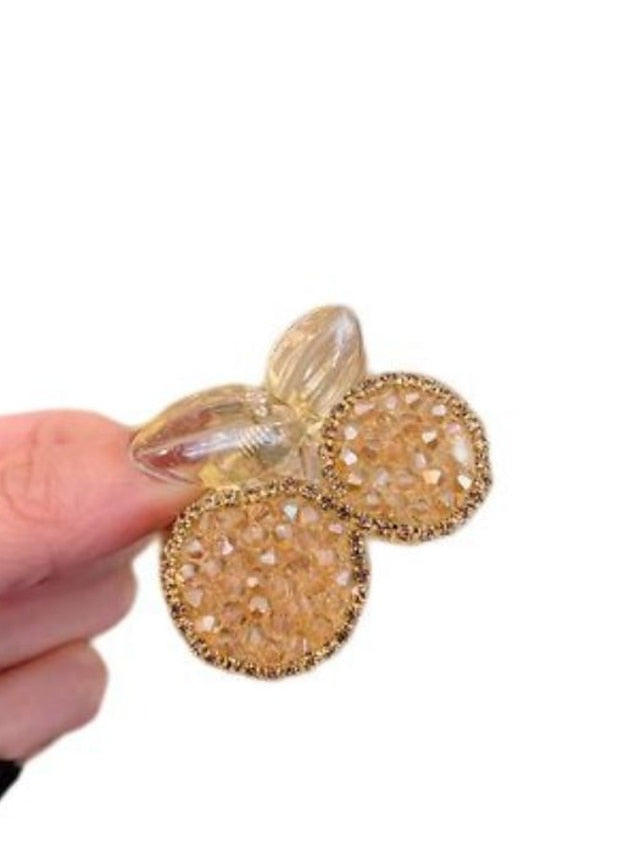 1 Pc Hair Claw Clips with Rhinestone ABS Nonslip Hair Clips Strong Hold Hair Jaw Clips Small Hair Clips French Design Hair Styling Accessories for Women Girls for Women