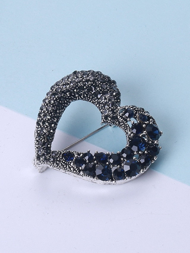 Brooches Elegant Dailywear Heart Brooch / Black / Red / Fall / Winter / Spring for Women