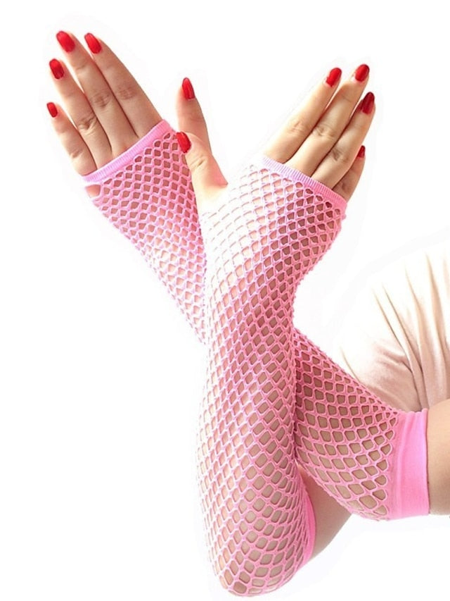 Gloves Fingerless Gloves Party Evening Gift Holiday Polyester Vacation Simple Sexy 1 Pair for Women