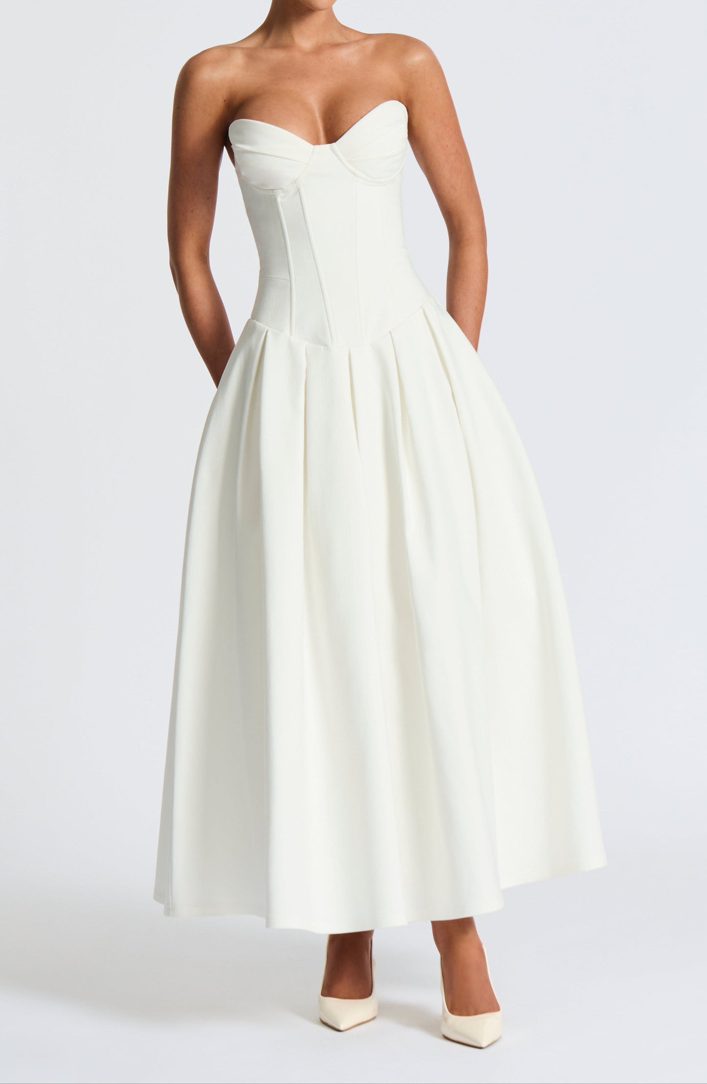 Amadea Midi Dress - Ivory