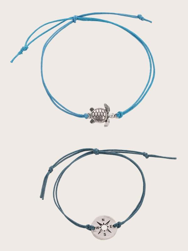 Tortoise & Compass Decor Bracelet for Women