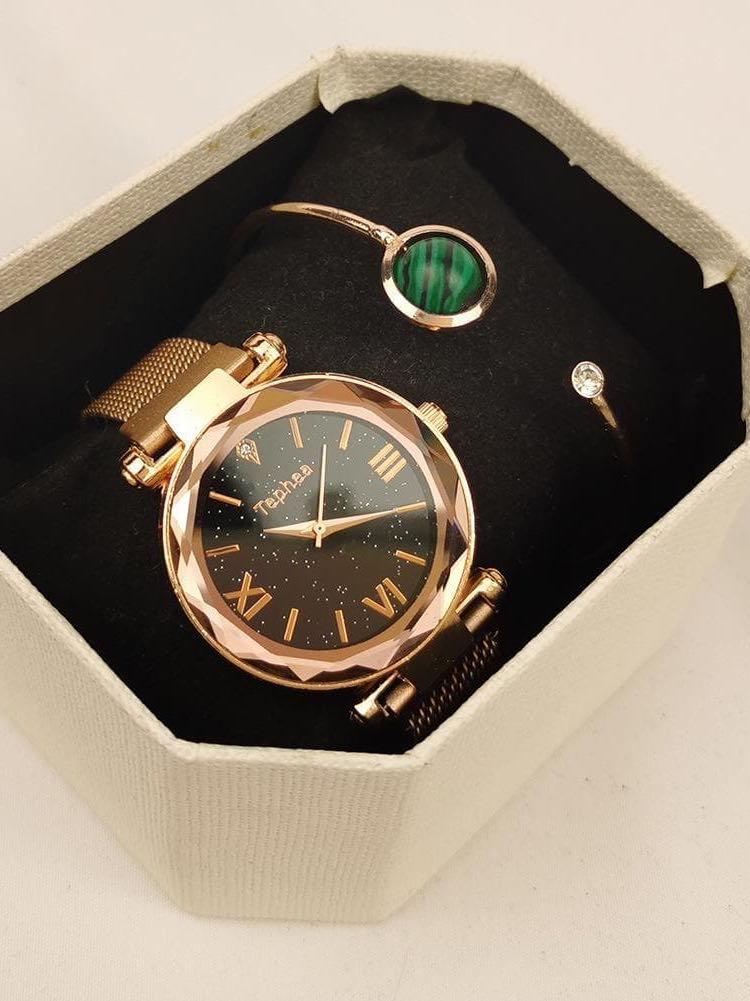 Women Quartz Watch With Bracelet Set for Women