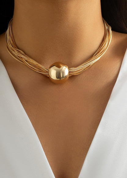 Aeris - Gold Multi-Strand Collar Necklace