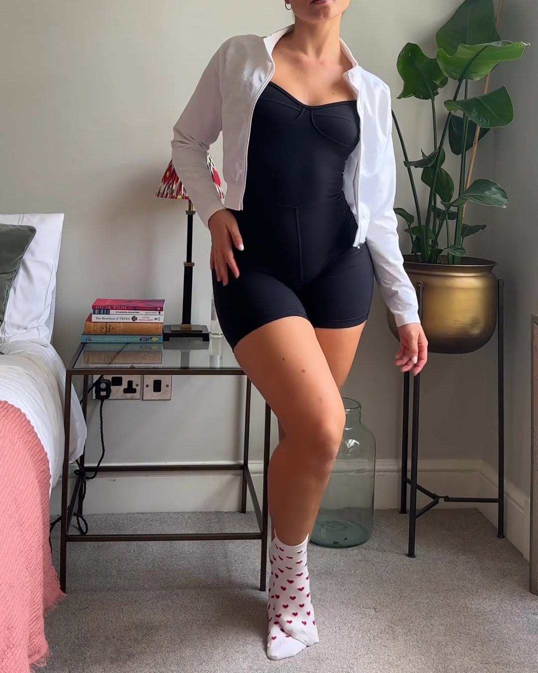 Seamless One Piece Racerback Tummy Control Padded