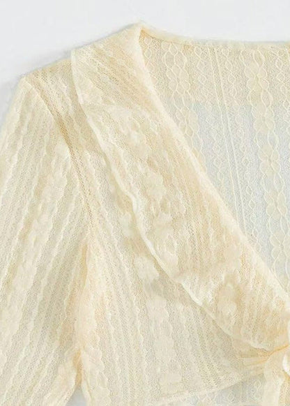 Sheer Cover-Up & Bikini Set – 4-Piece Beachwear