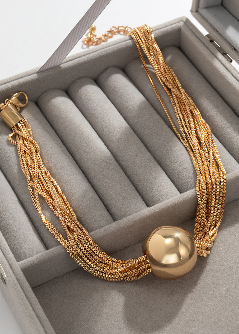 Aeris - Gold Multi-Strand Collar Necklace