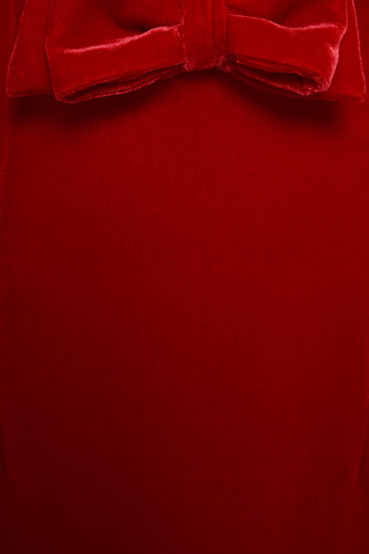 Vestido largo de tirantes con ribete de lazo Apphia 