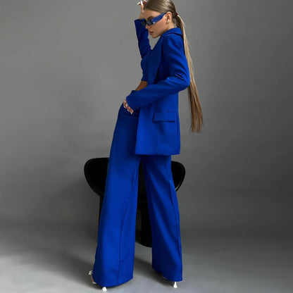 Conjunto de traje blazer, chaleco, pantalones rectos, conjunto de tres piezas, otoño invierno, conjunto de oficina para mujer