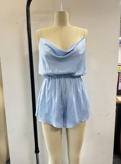 Monos azules elegantes para mujer