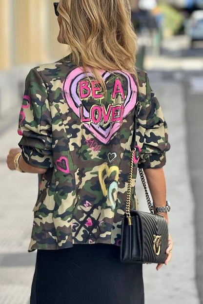 Heart Camouflage Jacket